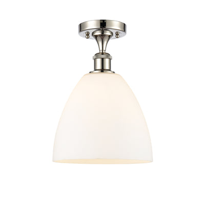Bristol 9-Inch 1-Light Semi-Flush Mount Dome Shade 13.125-Inch High