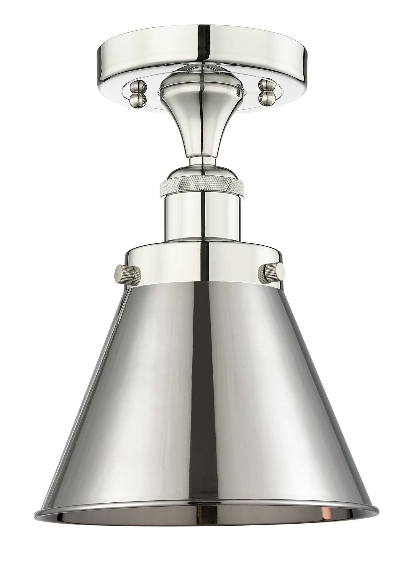 Edison Semi-Flush Mount Solid Brass Steel