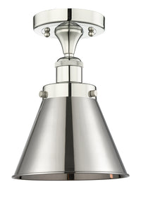 Edison Semi-Flush Mount Solid Brass Steel