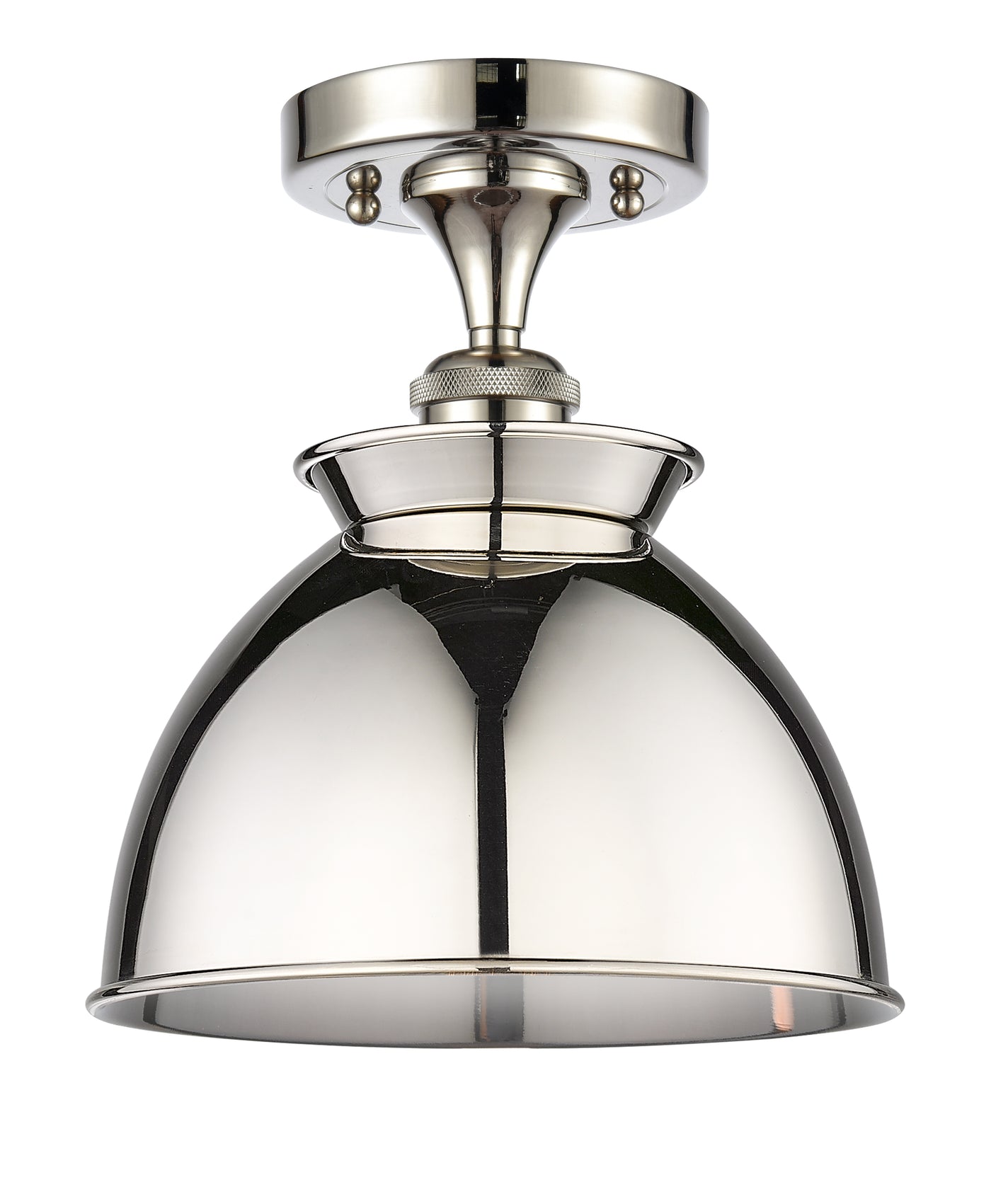 Edison Semi-Flush Mount Brushed Satin Nickel