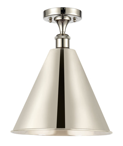 Berkshire Metal 16-Inch 1-Light Semi-Flush Mount 19-Inch High