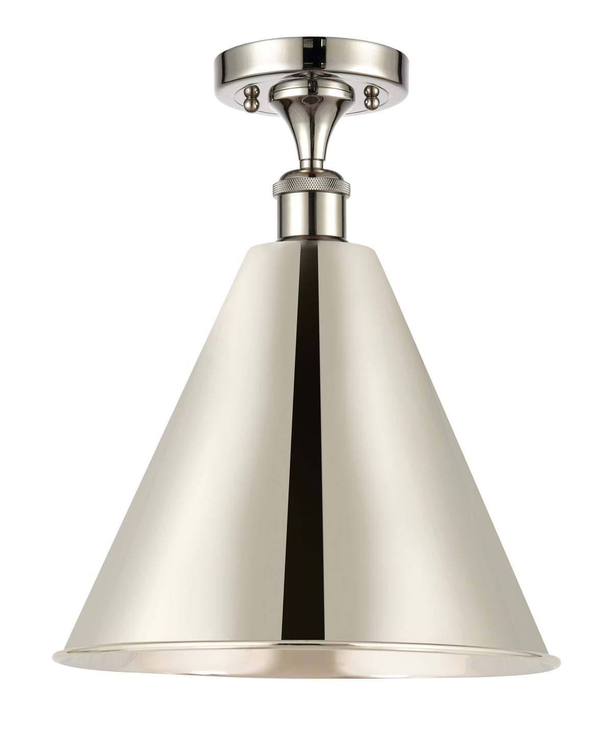 Berkshire Metal 16-Inch 1-Light Semi-Flush Mount 19-Inch High