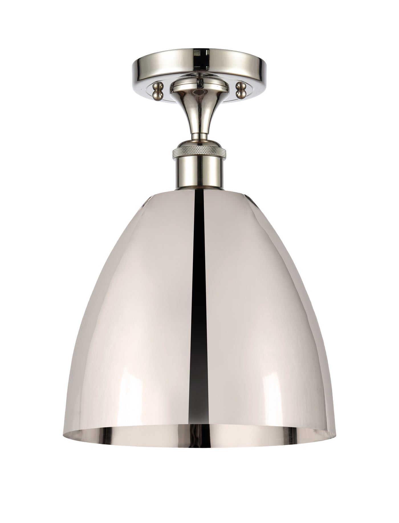 Edison Semi-Flush Mount Brushed Satin Nickel