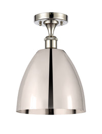 Edison Semi-Flush Mount Brushed Satin Nickel