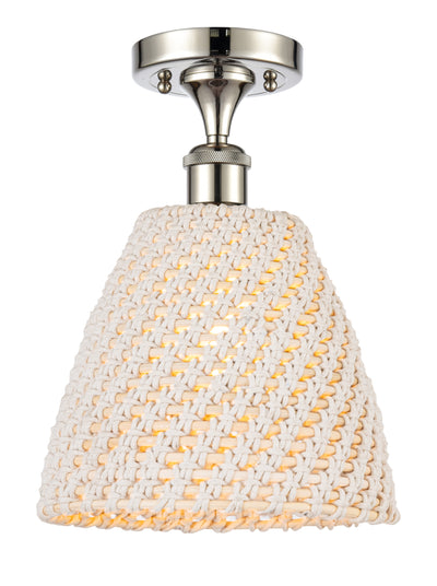 Edison Semi-Flush Mount Brushed Satin Nickel