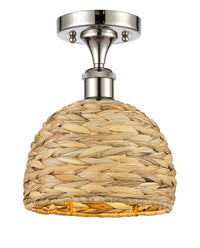 Edison Semi-Flush Mount Brushed Satin Nickel
