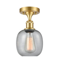 Edison Semi-Flush Mount Brushed Satin Nickel