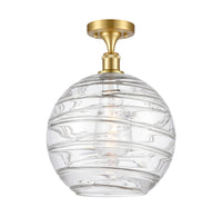 Edison Semi-Flush Mount Brushed Satin Nickel