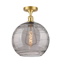 Edison Semi-Flush Mount Brushed Satin Nickel