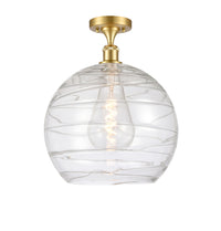 Edison Semi-Flush Mount Brushed Satin Nickel