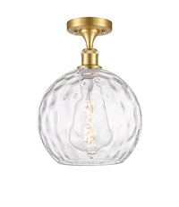 Edison Semi-Flush Cast Brass Glass Nickel