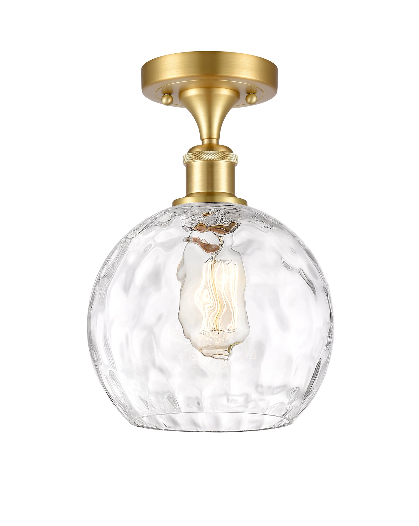 Edison Semi-Flush Mount Brushed Nickel 6