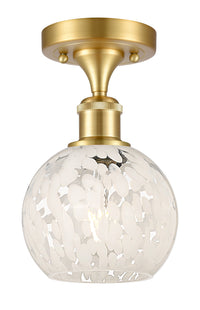 Edison White Mouchette Cast Brass Fixture