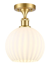 Edison Semi-Flush Mount Brushed Satin Nickel
