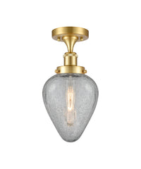 Edison Semi-Flush Mount Brushed Satin Nickel