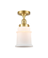 Edison Semi-Flush Mount Brushed Satin Nickel