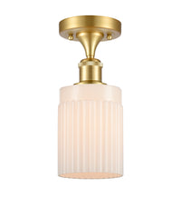 Edison Semi-Flush Mount Brushed Satin Nickel