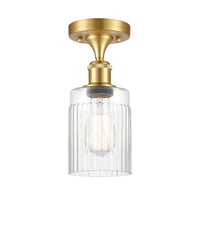Edison Semi-Flush Mount Brushed Satin Nickel