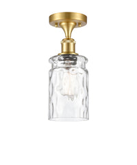 Edison Semi-Flush Mount Brushed Satin Nickel