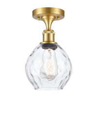 Edison Semi-Flush Mount Brushed Satin Nickel