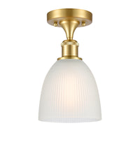 Edison Semi-Flush Mount Brushed Nickel