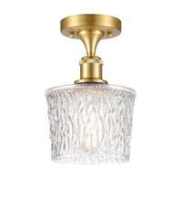 Edison Semi-Flush Mount Brushed Nickel