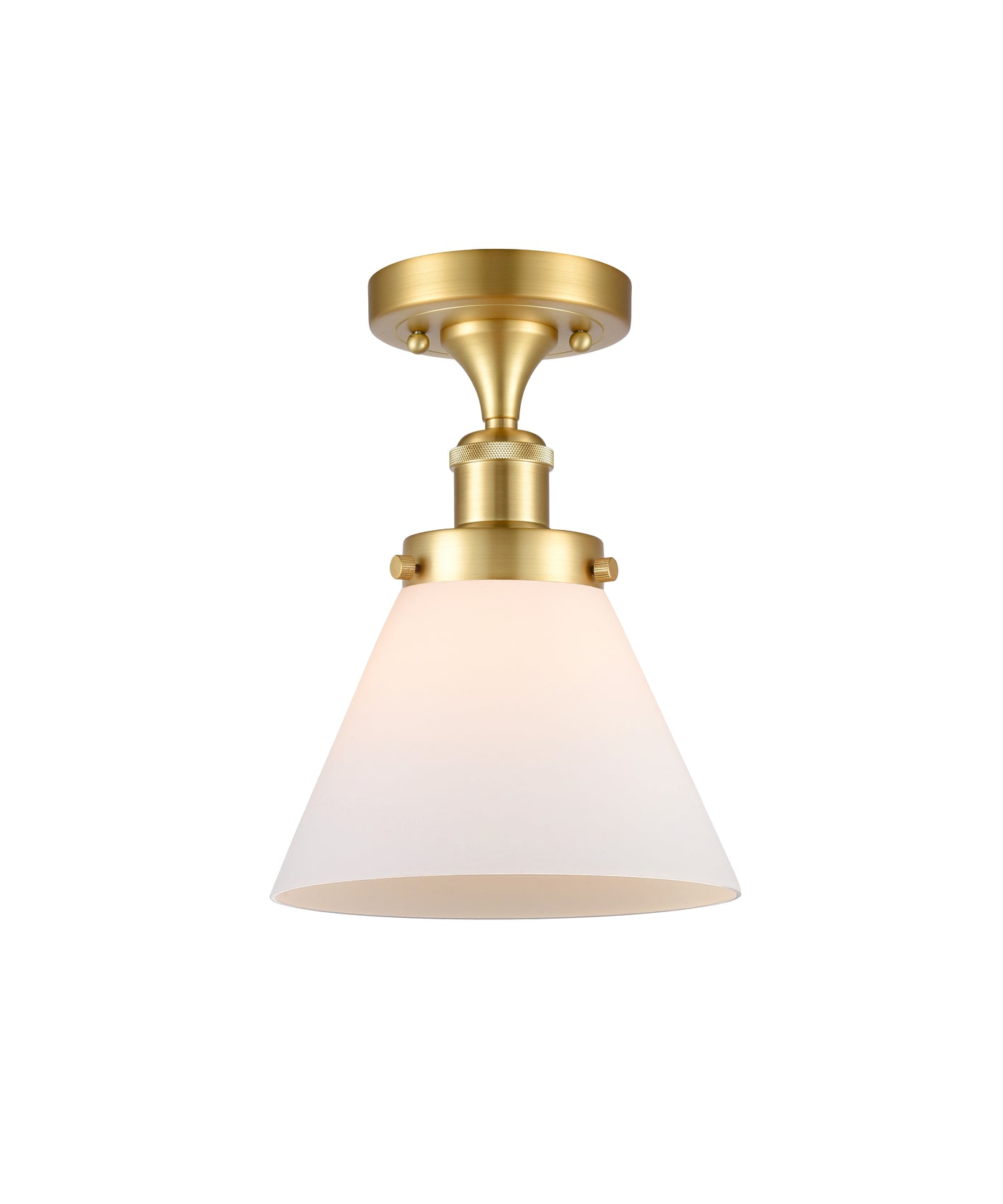 Edison Semi-Flush Mount 5.25 Brushed Nickel