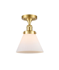 Edison Semi-Flush Mount 5.25 Brushed Nickel