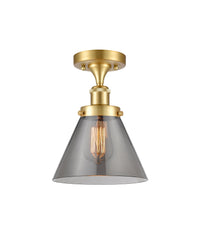 Edison Semi-Flush Mount 5.25 Brushed Nickel