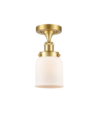 Edison Semi-Flush Mount Cast Brass Finish