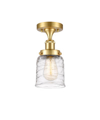 Edison Semi-Flush Mount Brushed Satin Nickel