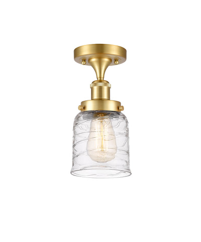 Edison Semi-Flush Mount Brushed Satin Nickel