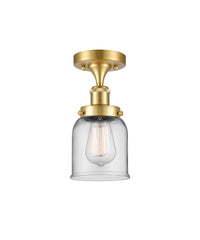 Edison Semi-Flush Mount Cast Brass Finish