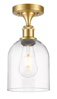 Edison Semi-Flush Mount Brushed Satin Nickel