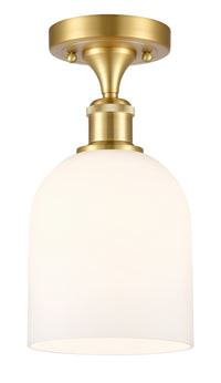 Edison Semi-Flush Mount Brushed Satin Nickel
