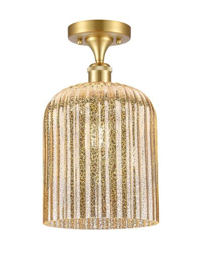 Edison Semi-Flush Mount Brushed Satin Nickel