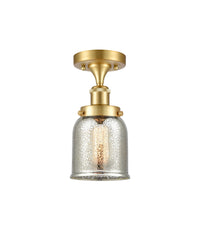 Edison Semi-Flush Mount Cast Brass Finish