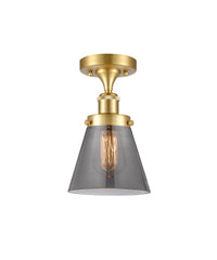 Edison Semi-Flush Mount Brushed Satin Nickel