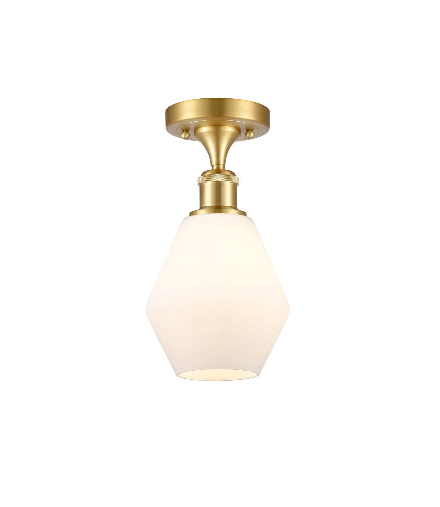 Edison Semi-Flush Mount Brushed Nickel
