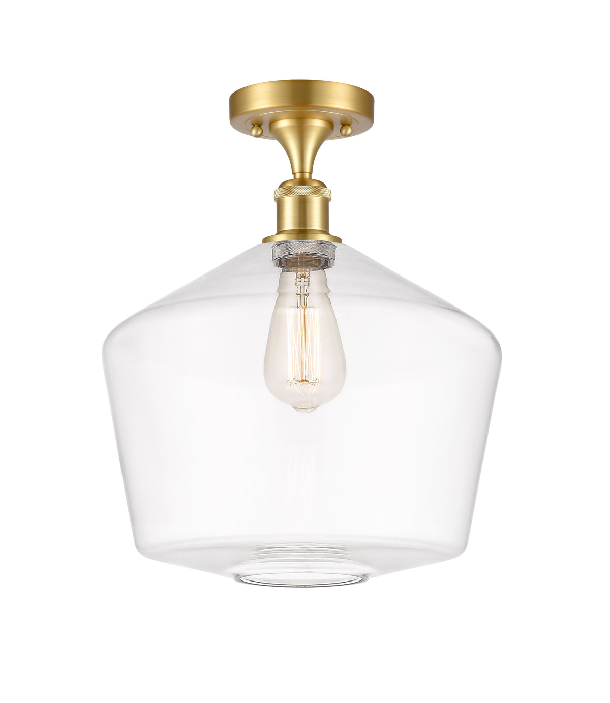 Cindyrella 12-Inch 1-Light Semi-Flush Mount 15-Inch High
