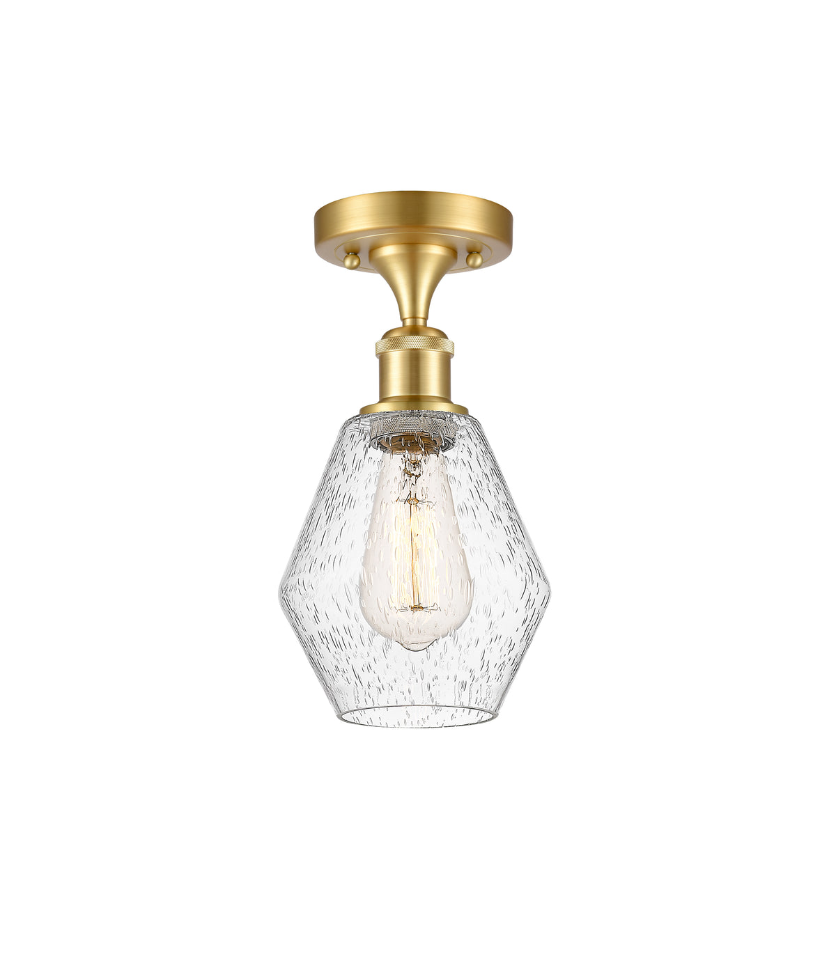 Cindyrella 6-Inch 1-Light Semi-Flush Mount 11.5-Inch High