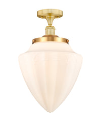 Edison Semi-Flush Mount Brushed Satin Nickel