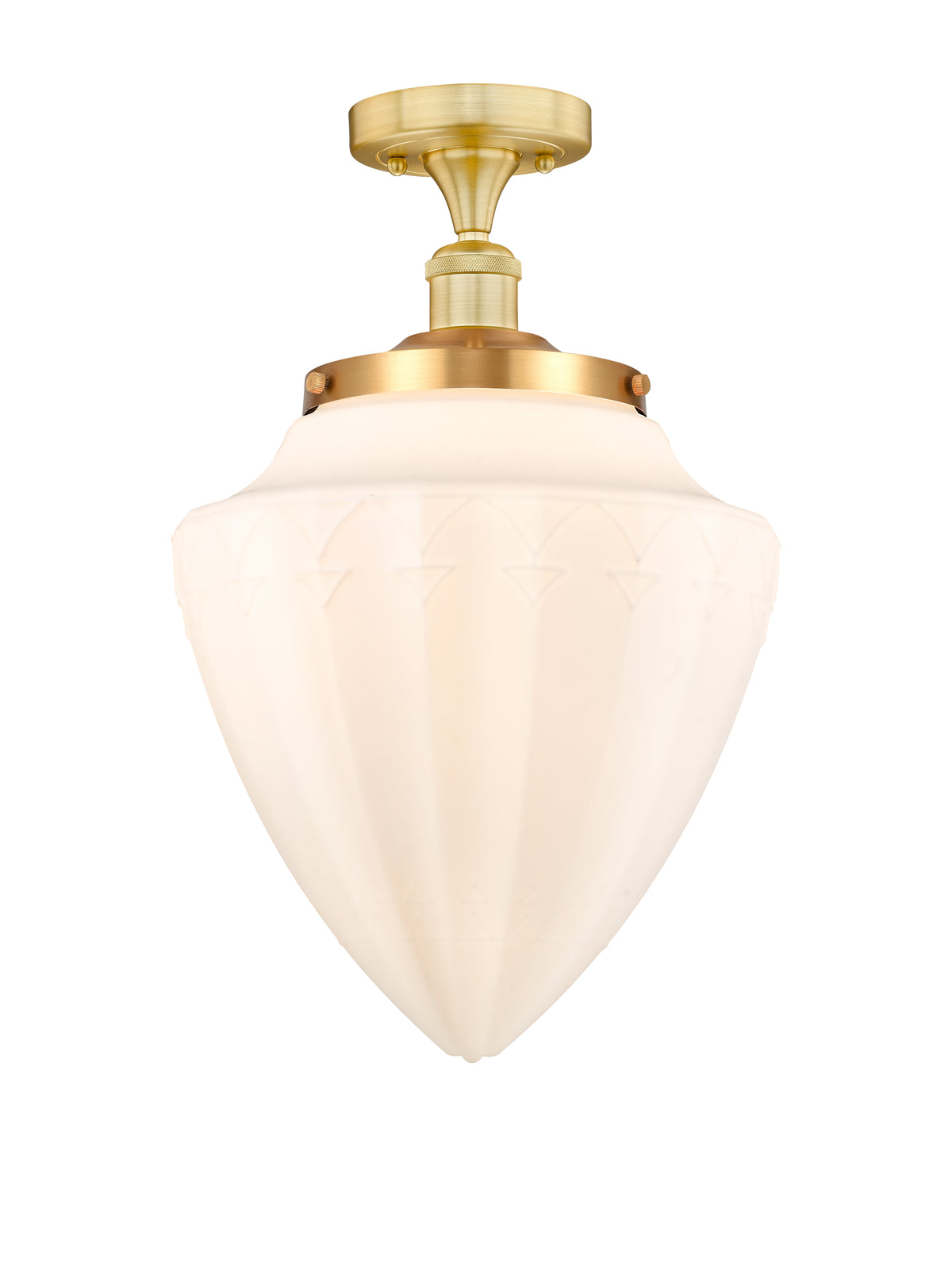 Bridgeton 16-Inch 1-Light Semi-Flush Mount 18.125-Inch High
