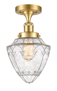 Edison Semi-Flush Mount Brushed Nickel