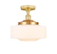 Edison Semi-Flush Mount Brushed Satin Nickel