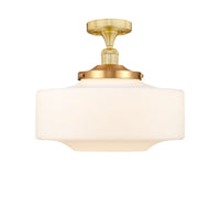 Edison Semi-Flush Mount Brushed Nickel