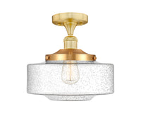 Edison Semi-Flush Mount Brushed Satin Nickel
