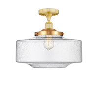 Edison Semi-Flush Mount Brushed Nickel