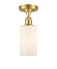 Edison Semi-Flush Mount Brushed Satin Nickel