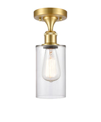 Edison Semi-Flush Mount Brushed Satin Nickel